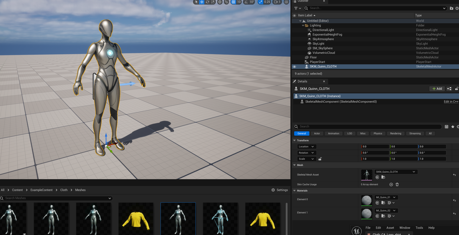 Panel Cloth Editor Overview  Unreal Engine 5.3 Documentation