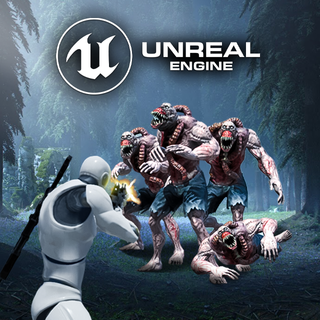 Unreal Engine 5 - crie jogo de FPS do sobrevivência zombies