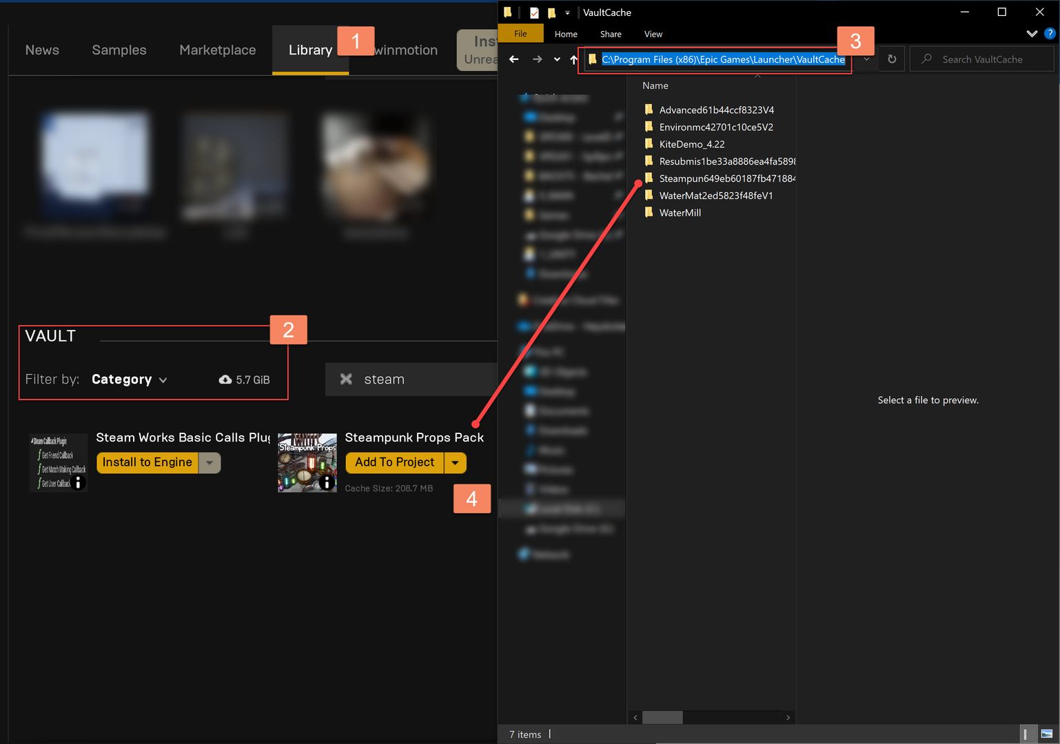 Remove downloaded Epic Vault content from Harddrive Community tutorial