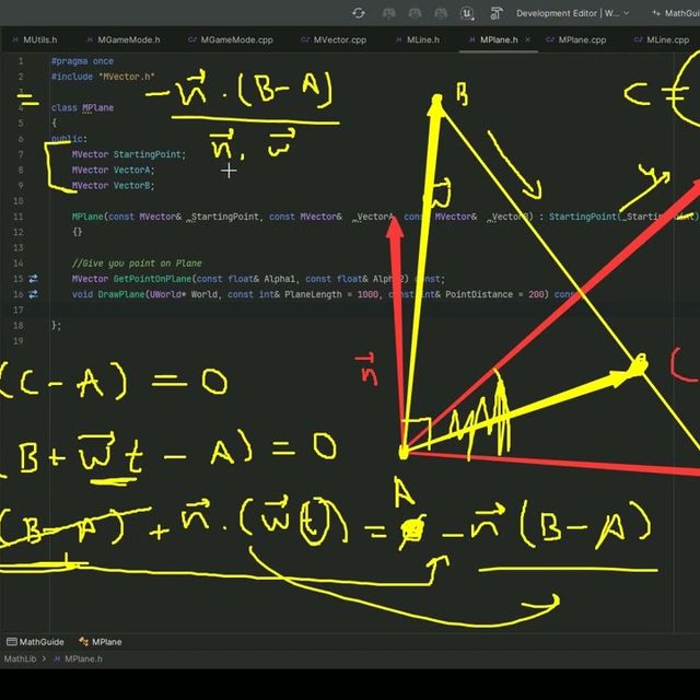 15. Plane intersection with Line | Essential Mathematics for Game ...