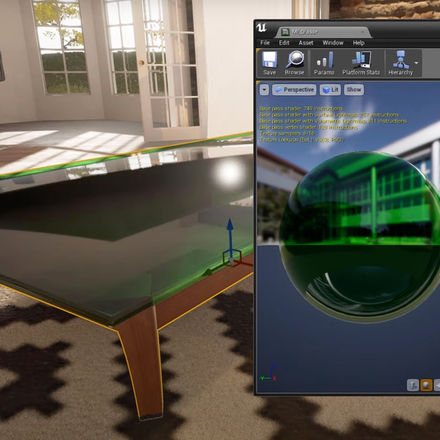 beeld rechter Uitlijnen Materials - Tinted Glass | Tips & Tricks | Unreal Engine | Epic Developer  Community