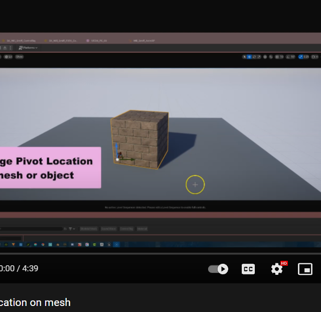 How To Change The Pivot Point Of Your Mesh Or Object Community tutorial