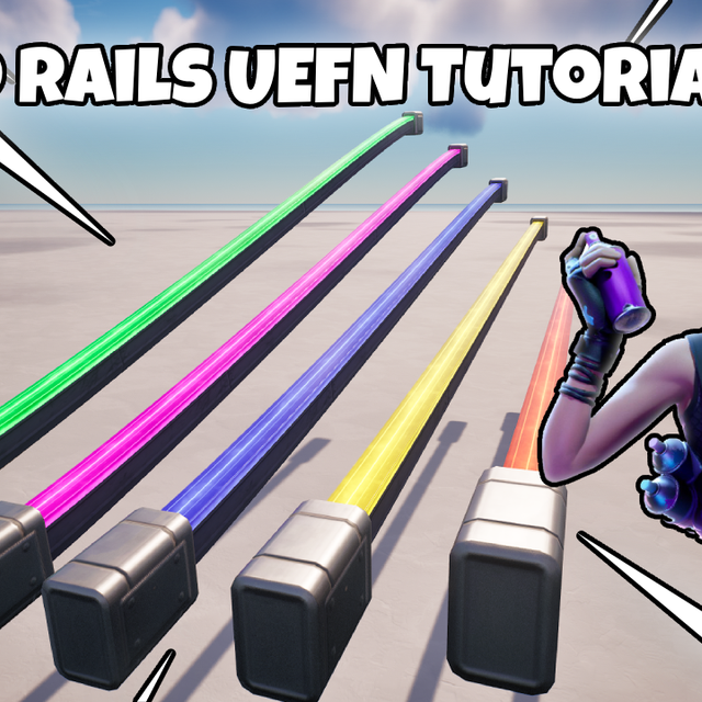 Grind Rails In UEFN Community tutorial