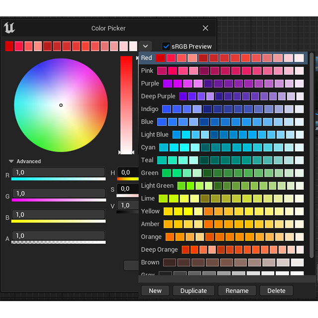 Copy and Paste your color theme for the color picker from one project ...