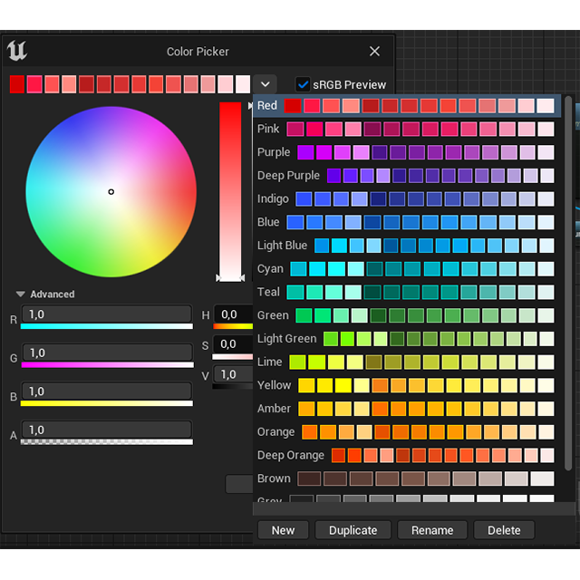 Copy and Paste your color theme for the color picker from one project ...