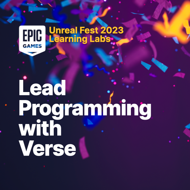 Lead Programming with Verse | Talks and demos
